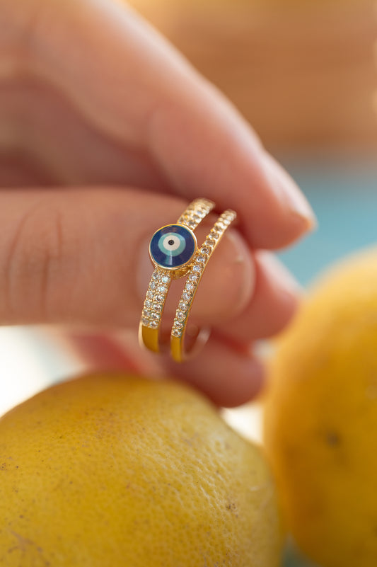 Dual Band Nazar Ring