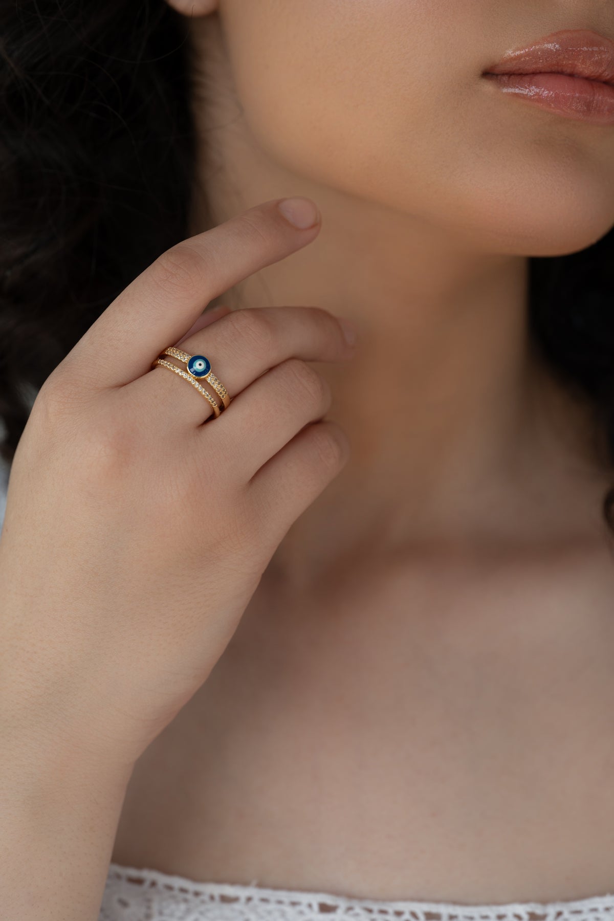Dual Band Nazar Ring