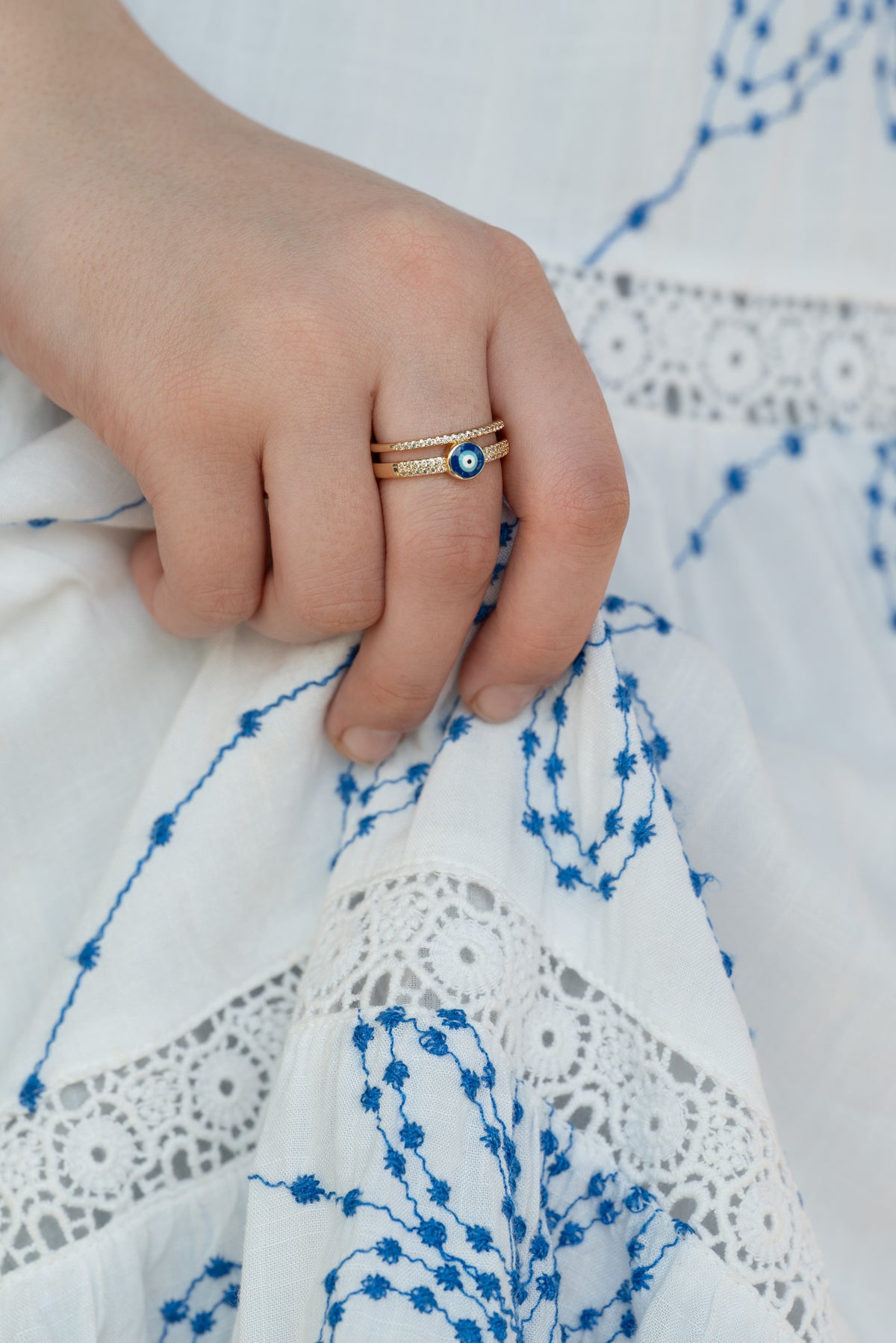 Dual Band Nazar Ring