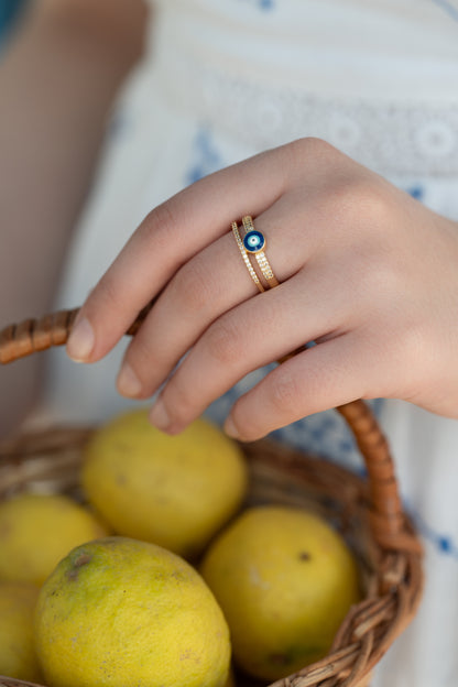 Dual Band Nazar Ring
