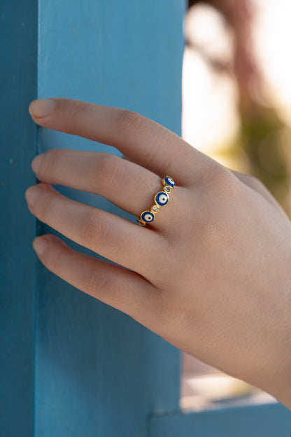 Multi Nazar Ring