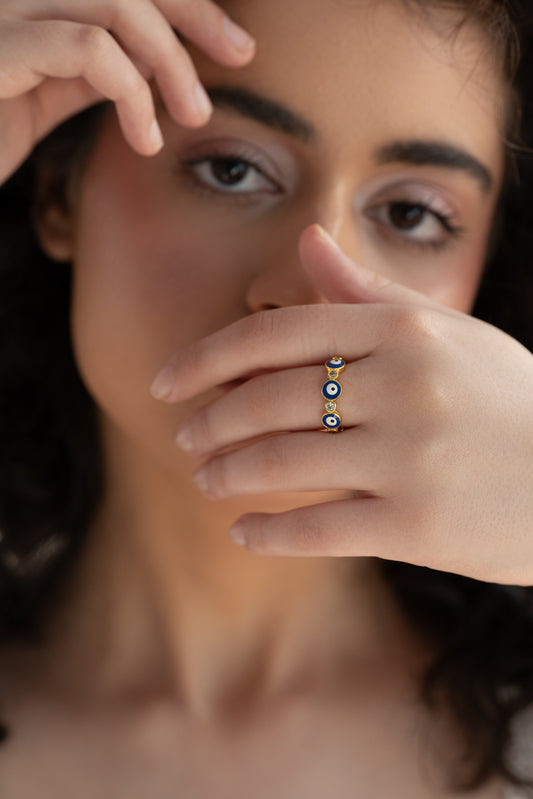 Multi Nazar Ring