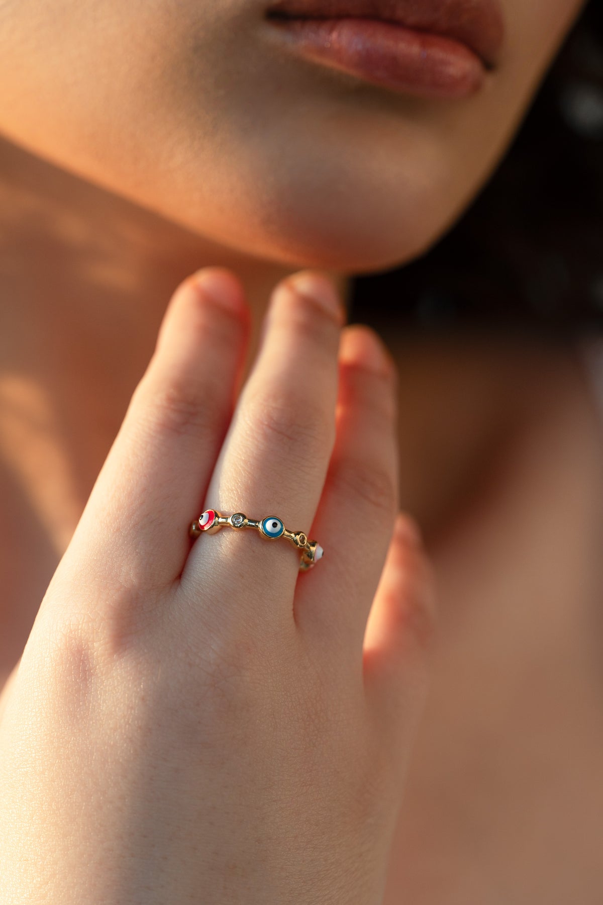 Multicolor Nazar Ring