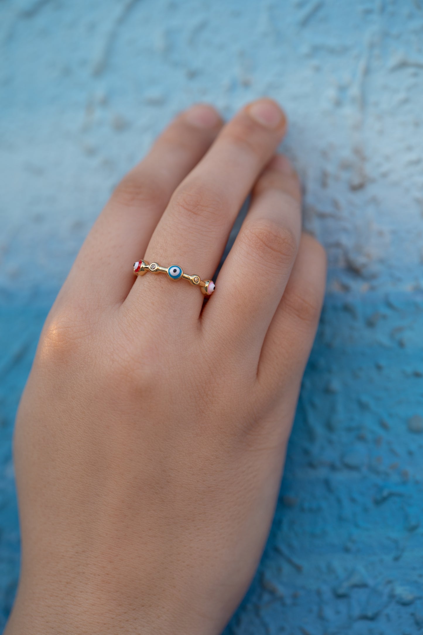 Multicolor Nazar Ring