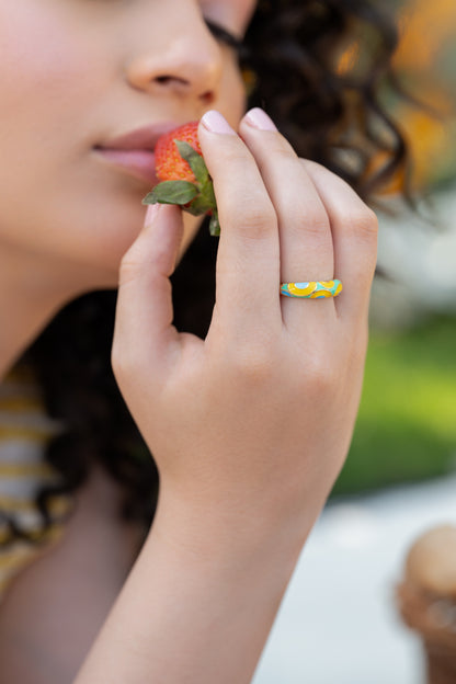 Donut Enamel Yellow