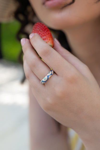 Donut Enamel Blue