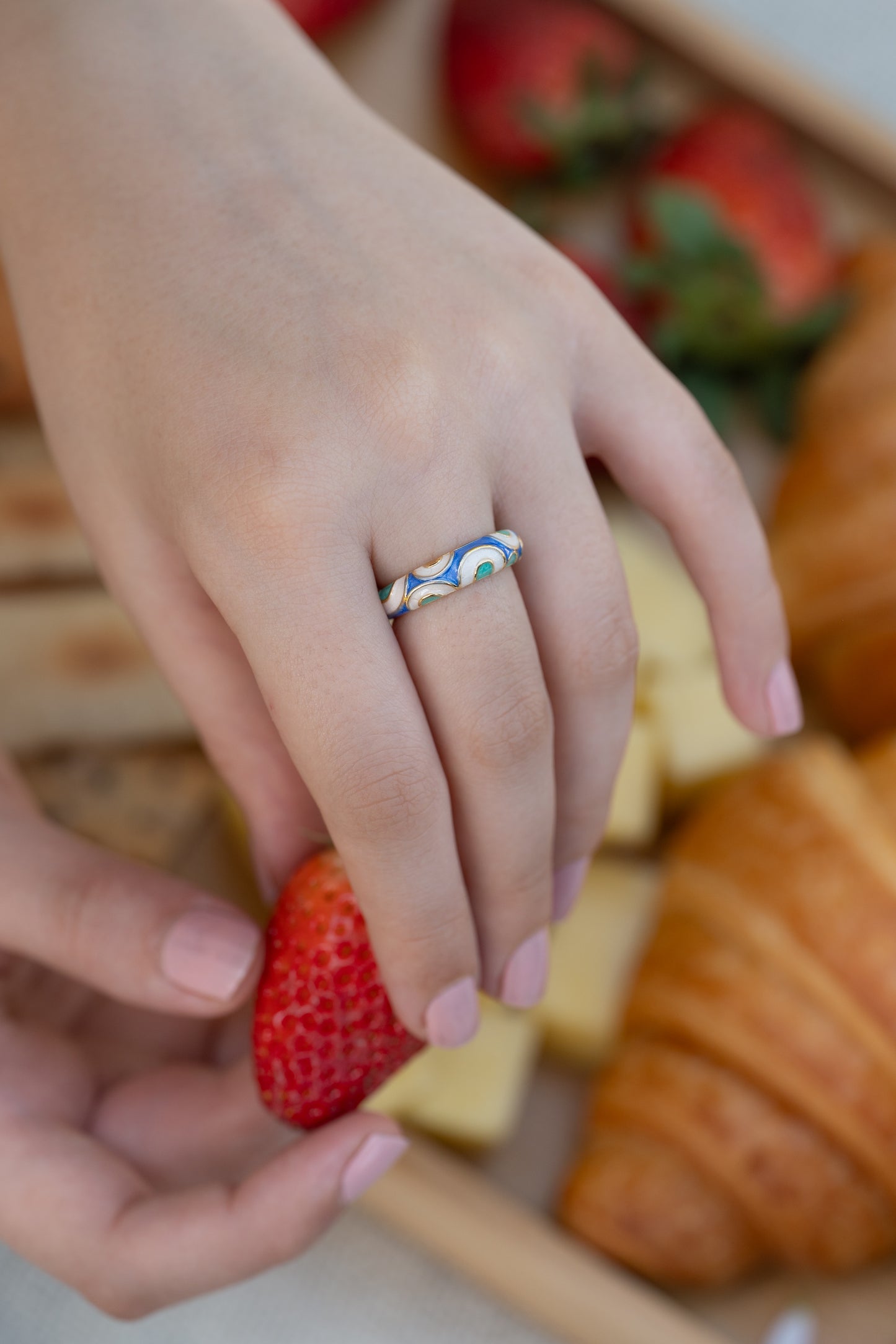 Donut Enamel Blue