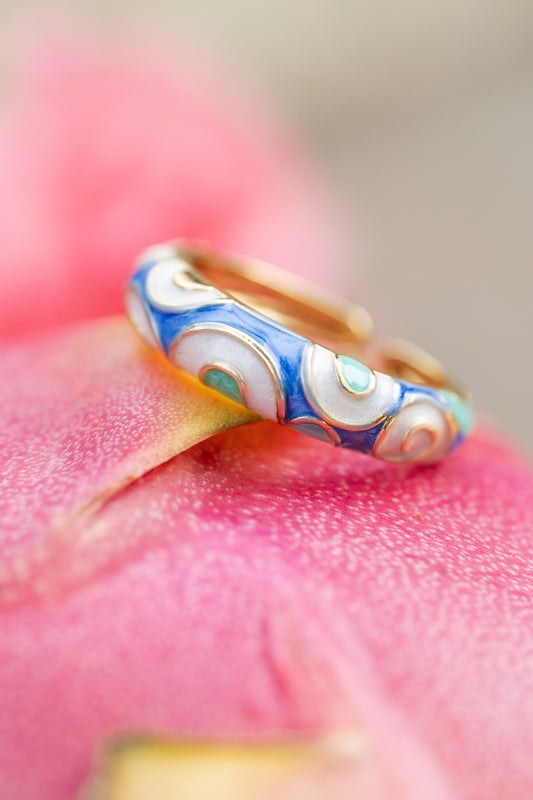 Donut Enamel Blue