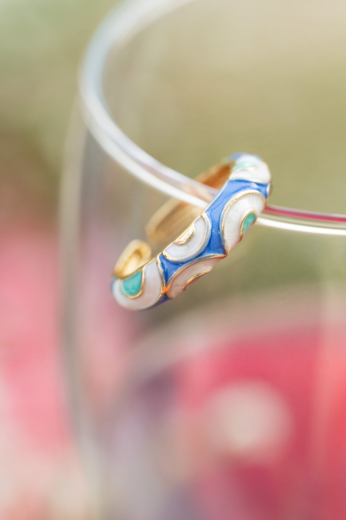 Donut Enamel Blue