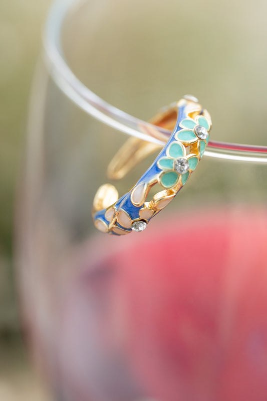 Flora Enamel Blue/Cyan