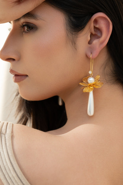 Nilufar Pearl Drop Earrings